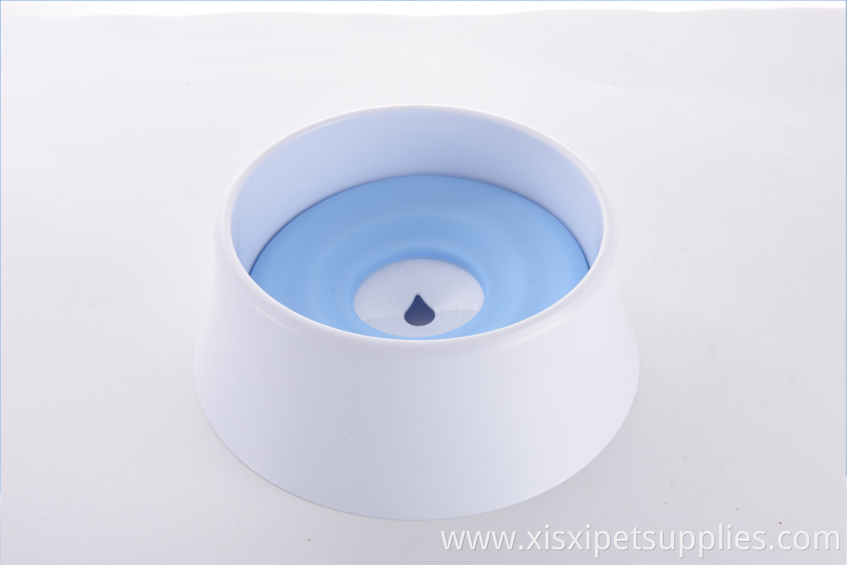 wholesale Non-wet mouth beard Non slip Splash prevent Floating cat dog pet drinking water dispenser bowl